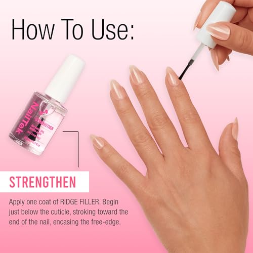nail tek ridge filler formula 3  clear ridge filler for nails base coat nail strengthener polish for hard amp brittle nails 05 fl oz