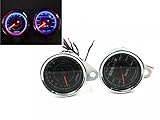 LED Motorcycle Tachometer Tacho Gauge + Odometer Speedometer Speedo Meter Custom