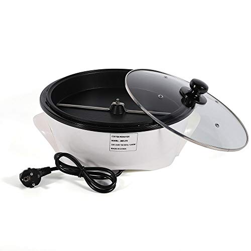 Yunrux Elektrische koffiebrander met instelbare temperatuur van 0-240 graden Celsius voor het huishouden, koffiebonenrooster, koffiebonenrooster, koffierooster, koffierooster, met de beste capaciteit 300-500 g - Image 5
