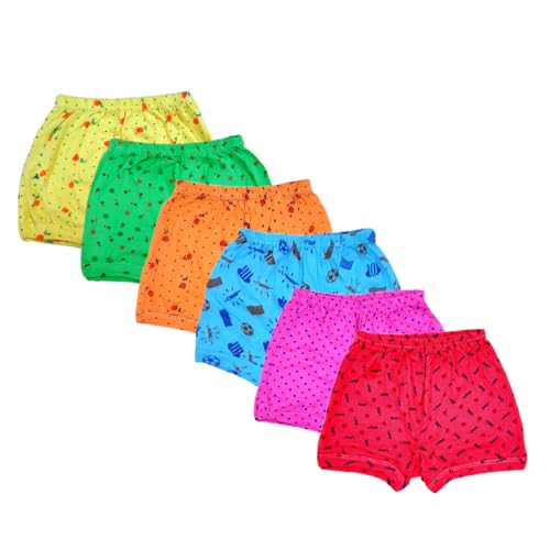 Babyhug 100% Cotton Knit Solid Bloomers Pack of 5 - Multicolour main image 0