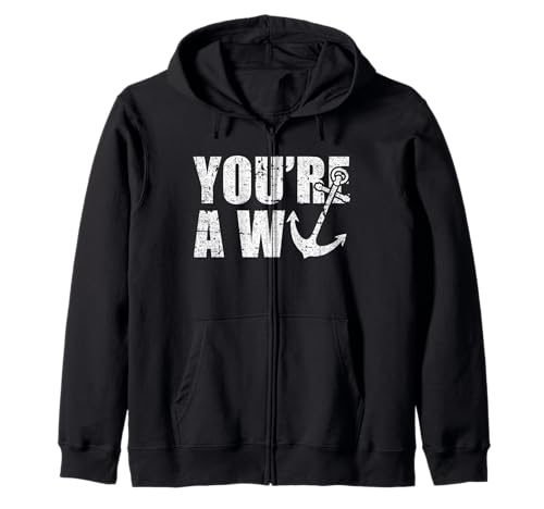 You're A Wanker Divertente Humor British Humor Joke England UK Felpa con Cappuccio