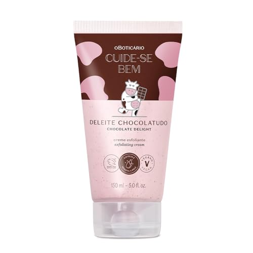 O Boticário Cuide-se Bem Exfoliante Corporal Chocolate Delight I Body Scrub Mujer Perfumado Elimina Impurezas Vegan, 150g