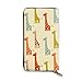 Produktbild JHGFG Muster mit Giraffen Vektorbild Echtes Leder Geldbörse Lange Damen Geldbörse Handtasche Multi Kartenhalter Organizer Für Frauen Angepasst