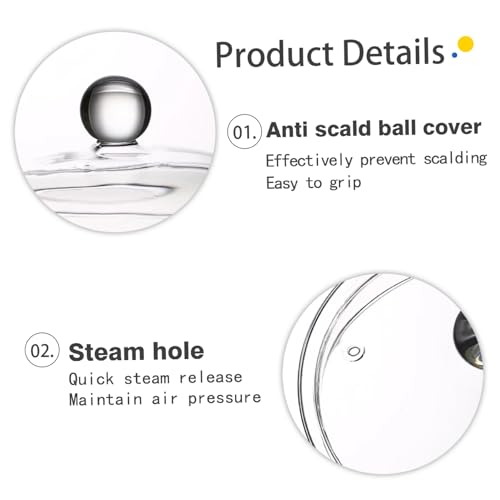 Cacerola de vidrio borosilicato de 1.9 L resistente al calor para sopas 4