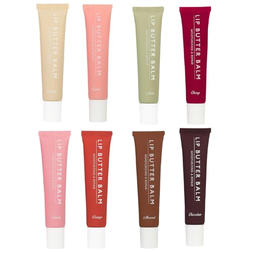 8 bálsamos labiales de verano para los viernes, cuidado de los labios hidratantes, máscaras labiales nutritivas naturales, bálsamos reparadores de cuidado de labios F-ridays, mantequilla de labios