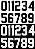 SIQUNUO 22 Pieces Iron on Numbers T Shirt Jersey Numbers, Heat Transfer Number- 0 to 9 Jersey Numbers for Team Uniform Sports T Shirt Basketball Baseball Football T-Shirts (Black, White,3 Inch)