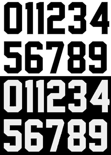 SIQUNUO 22 Pcs Iron-On Numbers 0-9 for Jerseys, 3 Inch