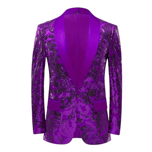 Blazer décontracté à paillettes homme look de fête élégant sans effort