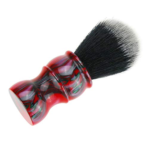 DIY 26mm Resin Handgriff Rasierpinsel for die Nassrasur Werkzeuge mit weichen dichten Kunsthaar Knoten