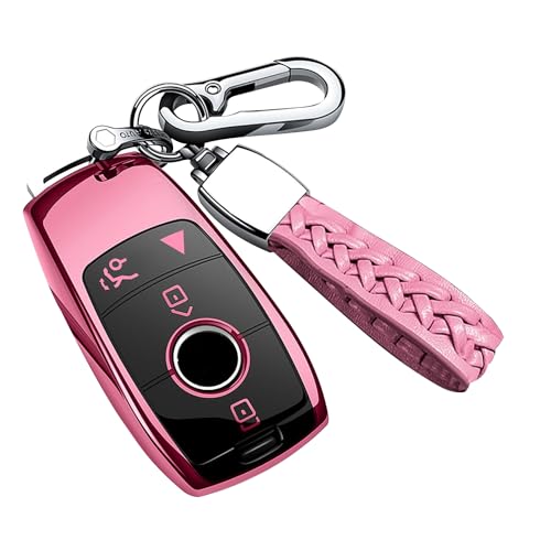 Funda para llavero en color rosa que evita arañazos y golpes