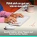 Logitech POP ICON Keys kabellose Bluetooth-Tastatur, Komfortables Tippen, programmierbare Tasten, Easy-Switch zwischen bis zu 3 Geräten, für Notebook, Tablet, PC, Deutsches QWERTZ-Layout – Weiß