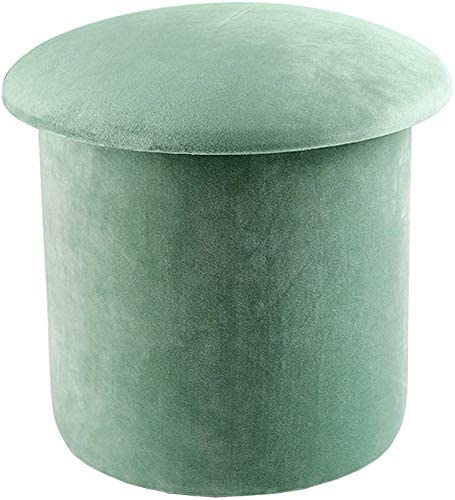 Repose-pieds de rangement en velours pour optimiser les petits espaces de vie