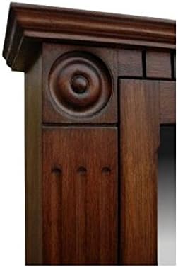 Rosette Dark Walnut Medicine Cabinet/Solid Wood & Handmade/Surface Mount