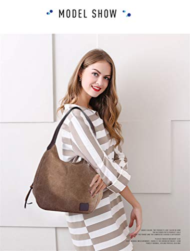 Beuteltasche Maysurban Hobo Bag aus Canvas für Damen