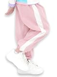 [Bee] ビー ロングパンツ ガールズ 女の子 男の子 キッズ リボン ライン 春 夏 秋 冬 baa03305-1 100cm ピンク×太ライン