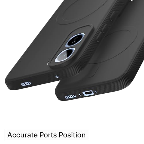 Image of Pikkme Back Cover for Vivo T5 Pro 5G Soft Matte Silicone Mag-Safe Design (Mag-Safe Not Support) Camera Protection | Slim Fit Bumper Cover (Black)