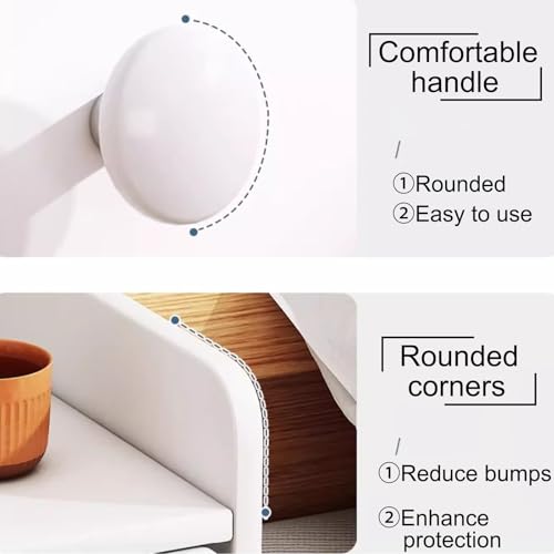 Petite table d'appoint pour chambre à coucher pour libérer l'espace et ranger - 7
