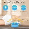 YENING Full Body Massage Mat with Airbags, Air Compression Stretching Mat with Heat for Bed Floor, Neck Lumbar Traction Pad for Pain Relief, Foldable Massage Mattress Topper, 5'1-6'0