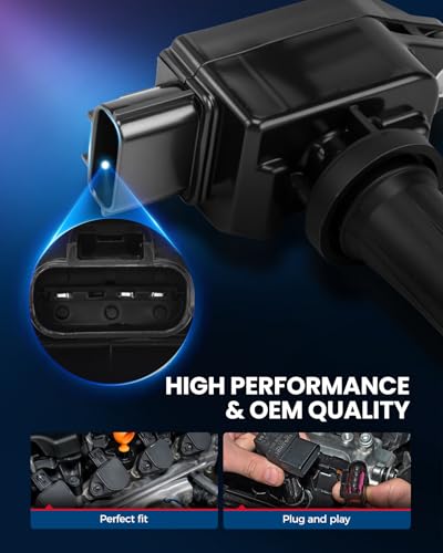 Image of KAX 4 Ignition Coils & 4 Spark Plugs Set for Toyota Yaris iA, iA