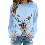 Festif comme une guirlande lumineuse : Ce christmas sweater, avec ses couleurs vives et ses imprimés de Noël, saisit l'esprit des fêtes. Il illumine votre tenue et vous fait ressentir la magie de Noël dès que vous le portez. Parfait pour des rassemblements de vacances ou comme tenue de Noël femme pour des photos de famille