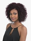Sensationnel Empire Curly human hair - cork screw 10s 3pcs tangle free weaving for quick weave and sew in styles for faux highlights (1B OFFBLACK)