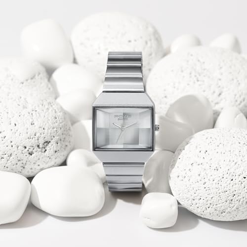 Image of Sonata Poze 8 Quartz Analog with Silver Dial Silver Stainless Steel Strap Watch for Unisex - SP80160SM01W