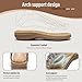 Littleplum Sandals for Women Handmade Arch Support Summer Womens sandals Comfort Walking Orthopedic Bohemian Flip Flop Casual Apricot size 8.5