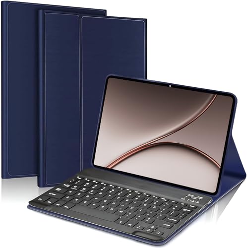 Image of ProElite Keyboard Case for OnePlus Pad 4 13.2 inch 2026 Cover, Magnetic Detachable Wireless Bluetooth Keyboard for OnePlus Pad 4 13.2 inch 2026, Dark Blue