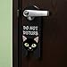 GRAPHICS & MORE Black Cat Do Not Disturb Plastic Door Knob Hanger Sign - Do Not Disturb