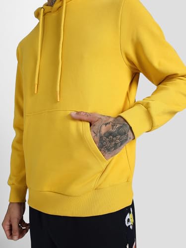 Image of Veirdo 280 GSM Cotton Fleece | Hooded Neck Full Sleeve | Regular Fit Sweatshirt | Solid Hoodie for Men | Sizes: S to 3XL