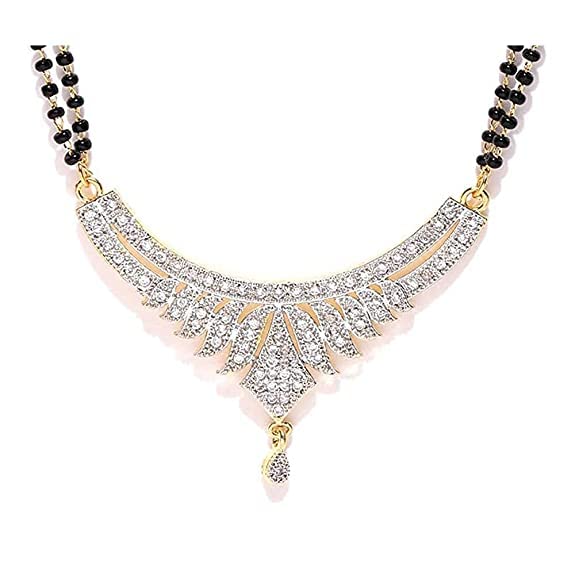 Fashionable Gold-Plated Mangalsutra Set - Pendant with Chain