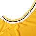 Rioofinx Basketball Jersey, Mens Blank Jerseys Plain Sleeveless Practice Jersey S-3XL(Yellow-3XL)