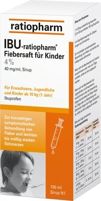 IBU RATIOPHARM 4% Fiebersaft für Kinder 100 ml