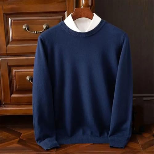 Rfmfkkg Cashmere Men's Sweater O-Neck Knitted Jumpers Long Sleeve Male Pullover Soft Warm Sweaters4