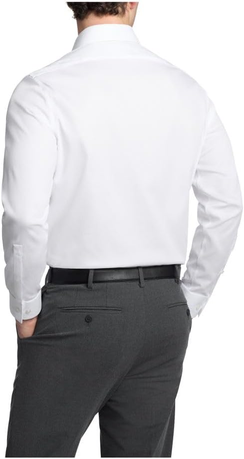 Calvin Klein Mens Dress Shirt Non Iron Stretch Slim Fit Solid