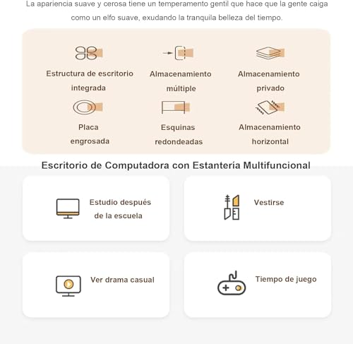 Oficina, Home escritorio y librero Marca SEASKY (3)