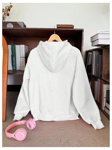 GORGLITTER Girl's Bow Hoodies Cute Oversized Drop Shoulder Long Sleeve Sweatshirts Trendy2