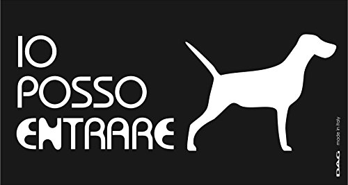 I Love Menu seca01u00a0señal Io POSSO Entrare de Pared, PVC, Negro, 8u00a0x 15u00a0x 0.3u00a0cm