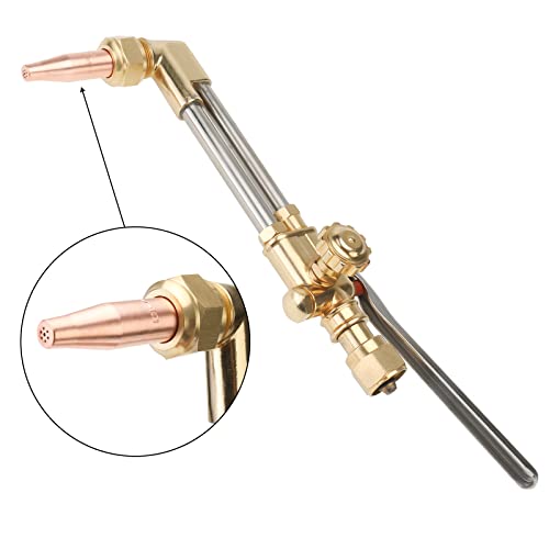 YaeTek Oxygen Acetylene Cutting Welding Heating Torch Replacement 315FC / CA2460 Compatible with Victor Series 300 Torches w. Check Valves, Acetylene Cutting Tip, Welding Tip, Heating Tip