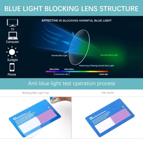 Image of Oilway Blue-Light Blocking Glasses Computer Reading /Gaming /TV /Phones Glasses Fashion Anti Eyestrain Glasses for Women Men