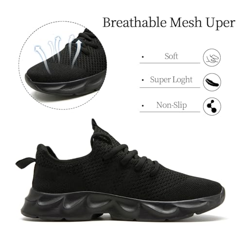 Image of Womens Walking Shoes Slip on Running Tennis Sneakers Non Slip Workout Athletic Gym Sports Breathable Mesh Lightweight Comfortable Fashion Casual Soft Sole