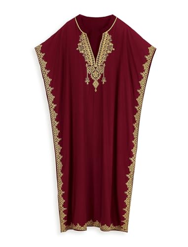 Kaftan Cover up for Women Maxi Beach Dresses Plus Size Caftan Loungewear African Muumuu Dress Lightweight Beachwear