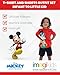 Disney Mickey Mouse Infant Baby Boys T-Shirt and Shorts Outfit Set Red/Black 18 Months