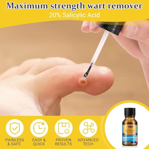 Image of Wart & Corn Remover Liquid with Salicylic Acid, Fast Acting Wart Removal for Plantar Wart, Flat Wart, Common Wart, Corn, Callus