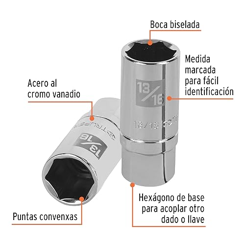 Dado para bujías Truper 15 Imagen adicional