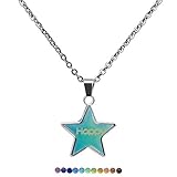 Paquete que incluye: 1pcs Star Color Cambiar Niños Estado ánimo Collar