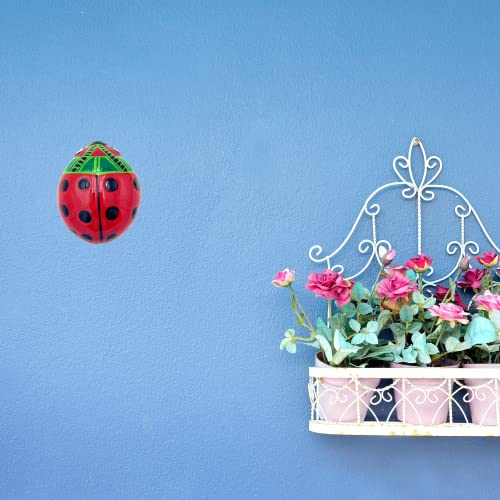 Hand Painted Authentic Mexican Ladybugs Decor Set Of 3, Summer & Spring Patio & Kitchen Wall Ceramic Decor, Mexican Art Talavera #TOP4