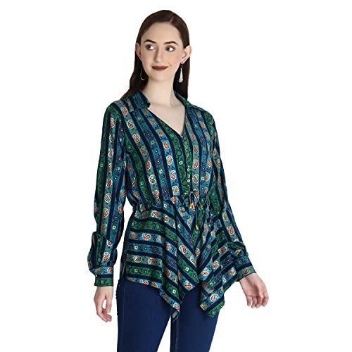 Image of GRECIILOOKS Women's Regular Fit Tops | Tops for Women | Tops for Jeans for Women | Rayon Tops for Women | One Piece Tops for Women | Western Tops for Women Stylish