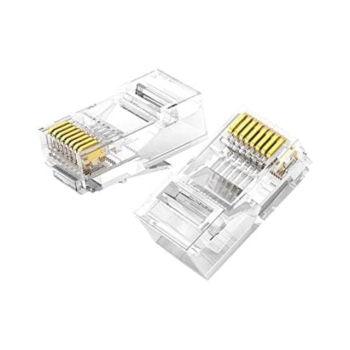S-link COB8P 50'li Paket Cat5 Cat6 Rj45 Jack Ethernet İnternet Modem Kablosu Soketi Network Tüm Cat5 Cat6 Uyumlu Soket RJ45 Jack
