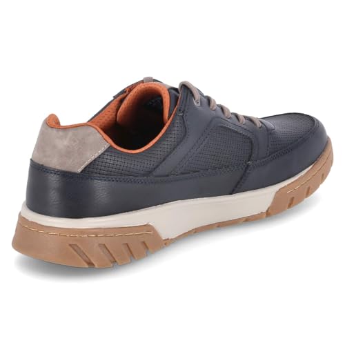 Zapatos Bugatti con cordones para hombre, sofisticación en azul, 45 EU 5